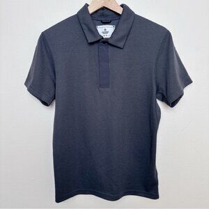 Reigning Champ Womens Xsmall Short Sleeve Polo Grey Shirt